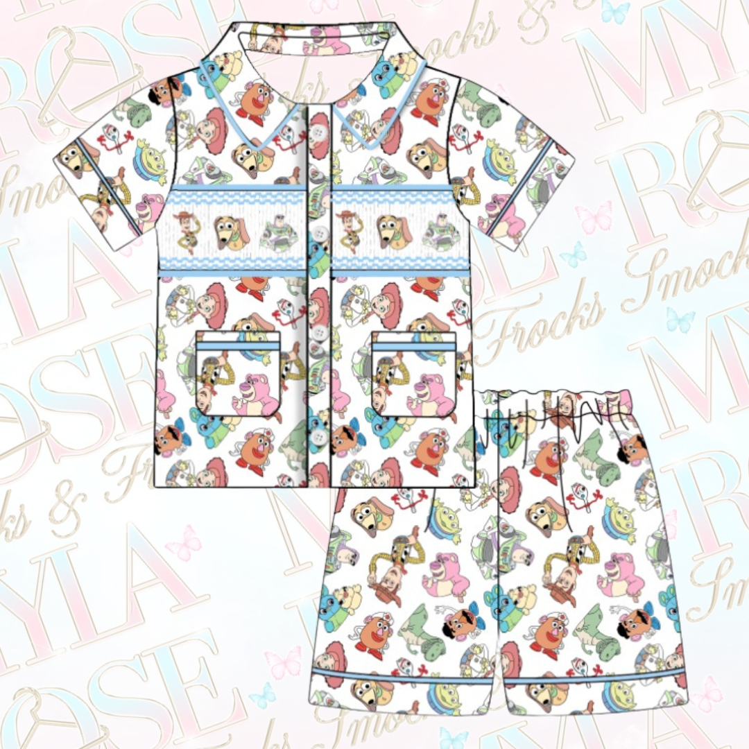 Toy Story Boys Exclusive Smocked Pyjamas (Pre Order 5-6 Weeks Delivery)