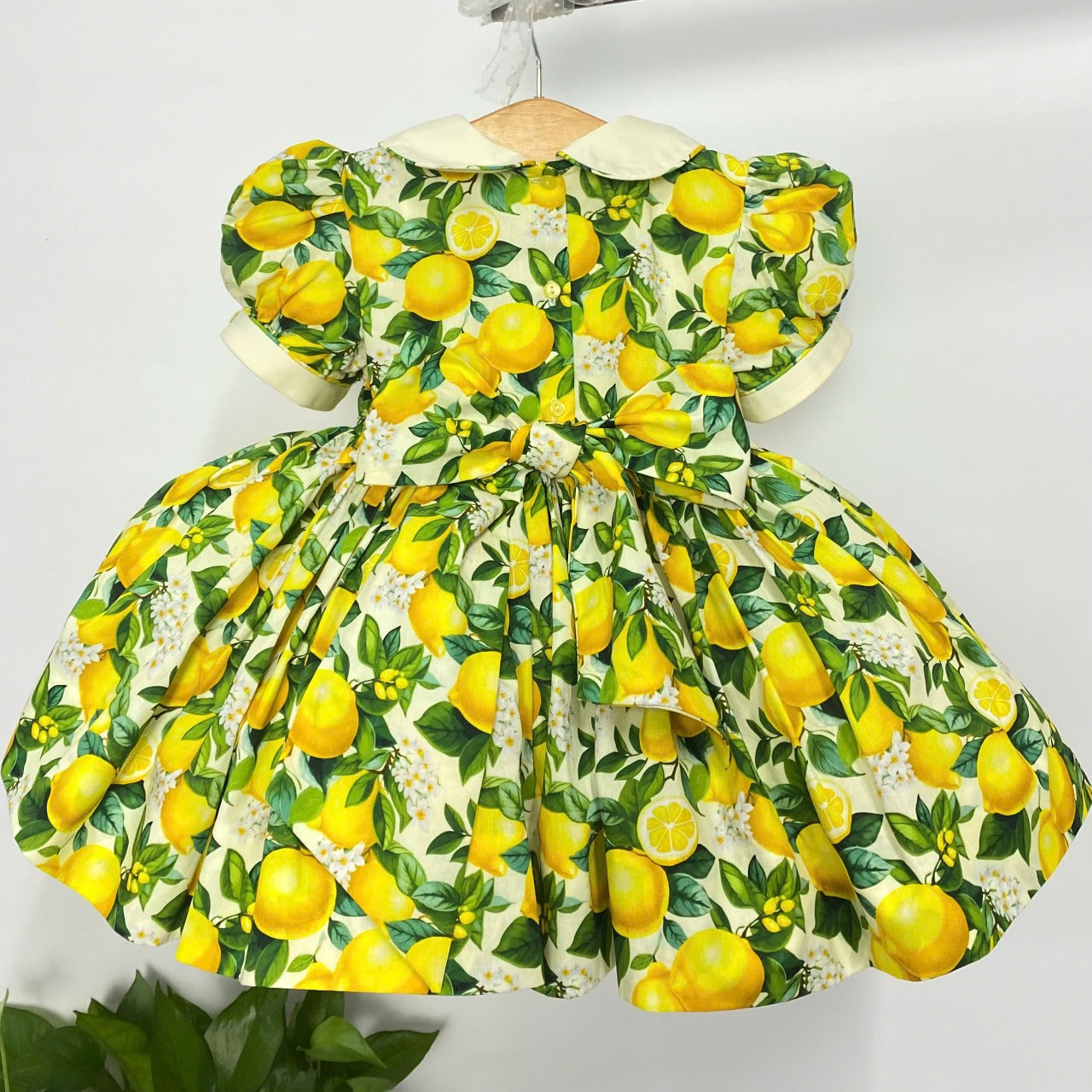 Traditional Style Lemon Hand Made Dress & Knickers