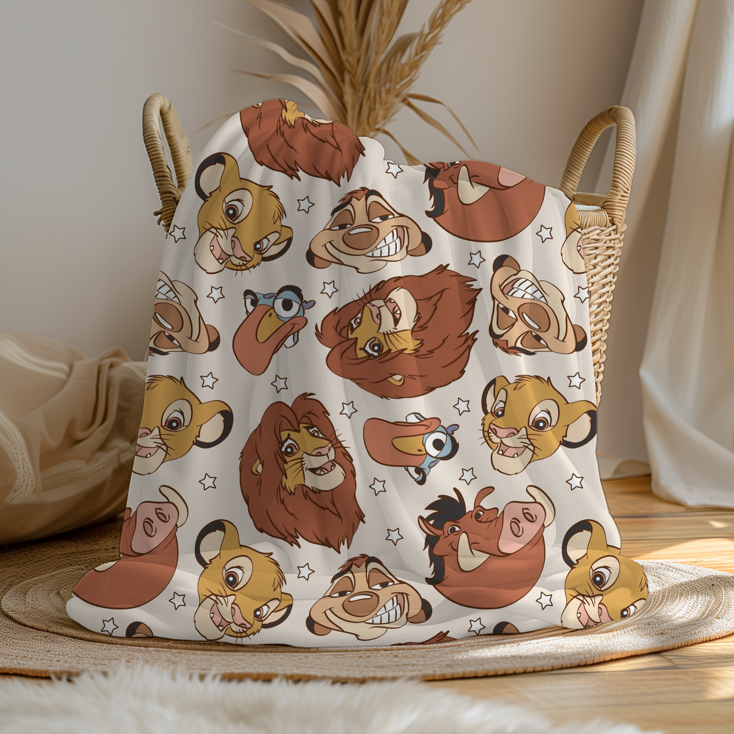 Large Soft Fleece Lion King Blanket