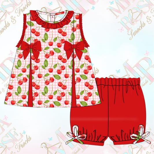 Cherry Exclusive Dress Set (Pre Order 5-6 Weeks Delivery)