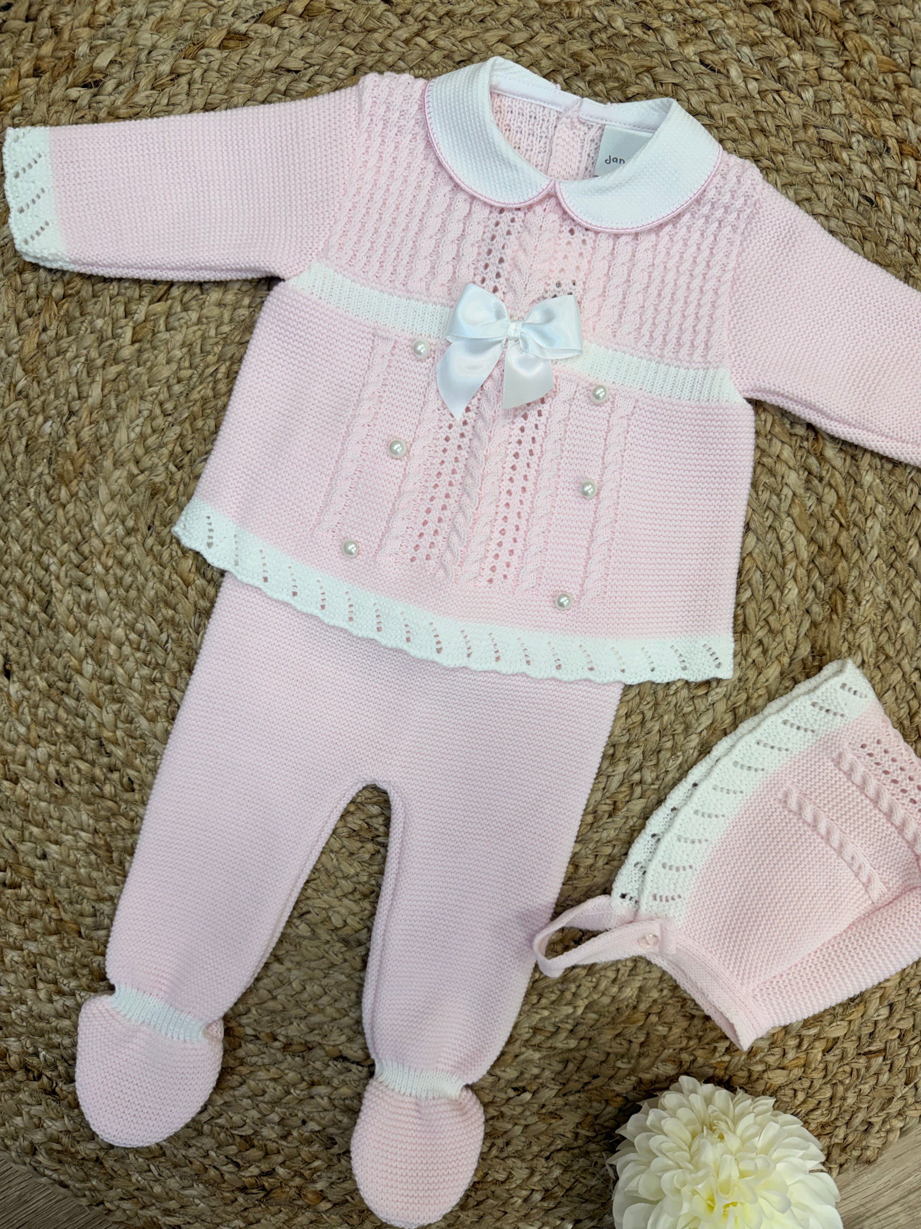 Pearl Knitted Three Piece