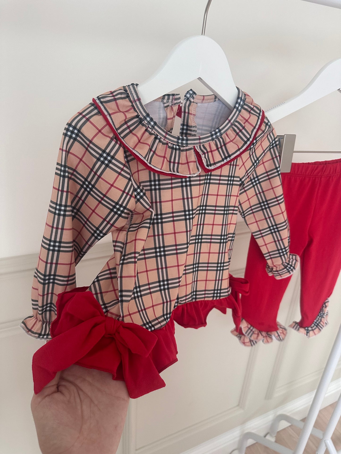 Burb Inspired Tartan Legging Set