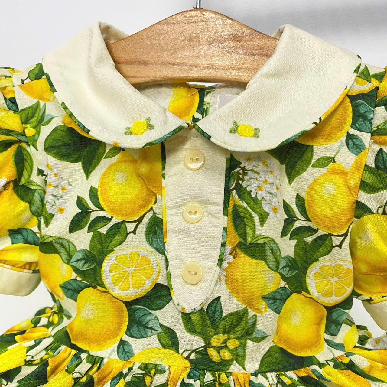 Traditional Style Lemon Hand Made Dress (Pre Order - February Delivery)