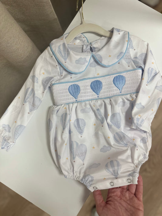 Hot Air Balloon Smocked Romper