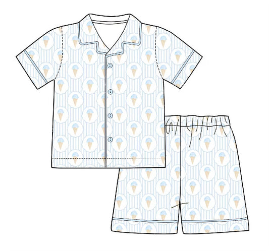 Summer Holidays Boys Short Sleeve Pyjama Set (Pre Order)
