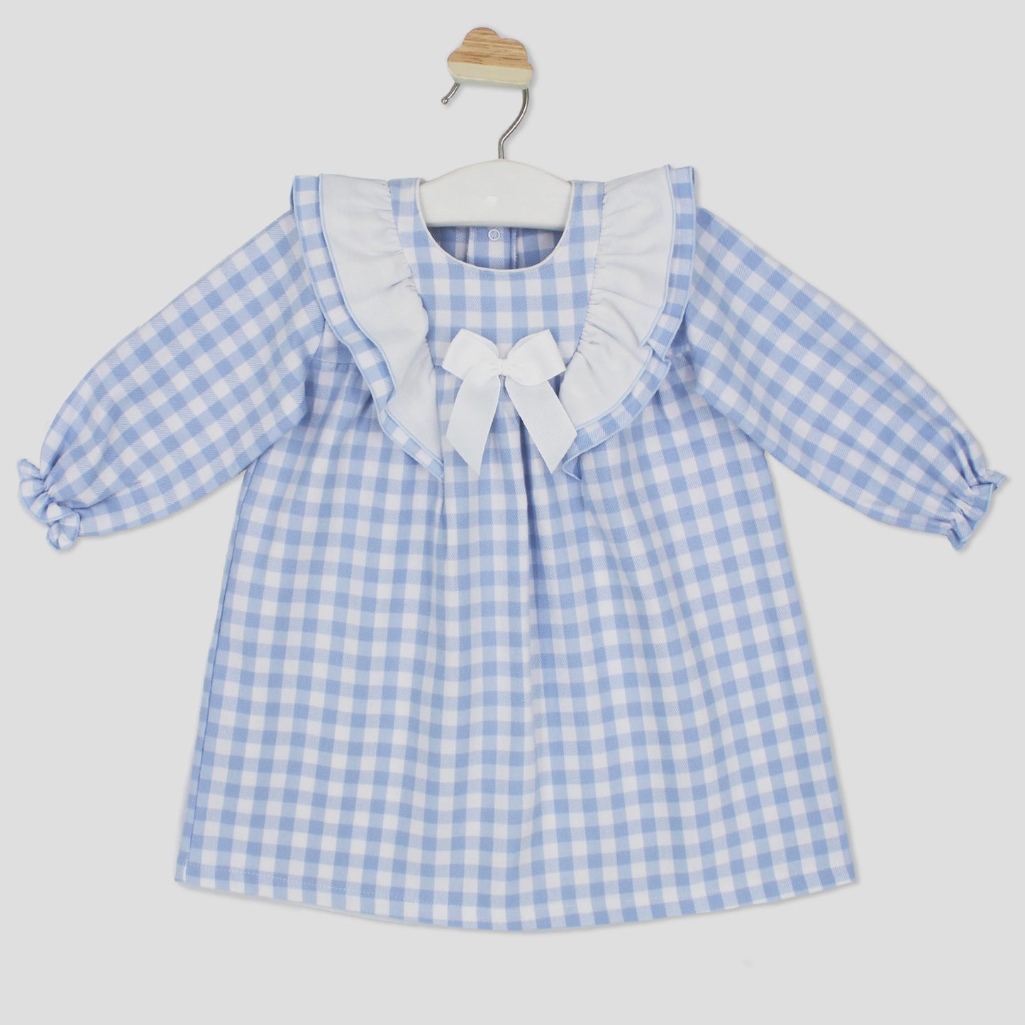 Sky Blue Check Dress