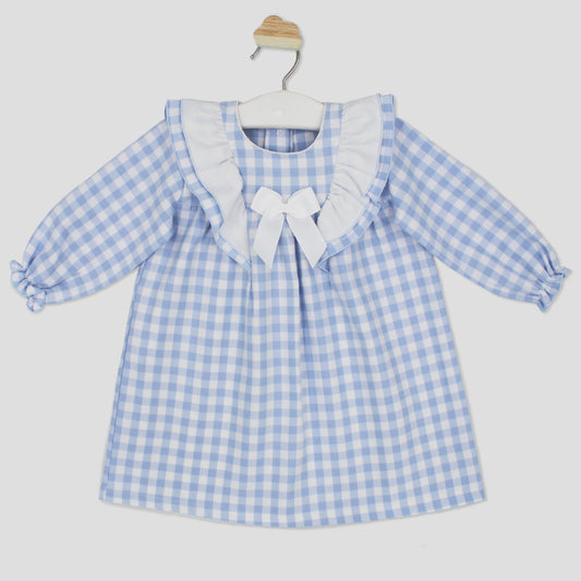 Sky Blue Check Dress