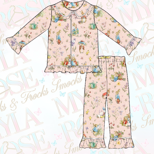 Flopsy Rabbit Girls Long Sleeve Pyjama Set (Pre Order)