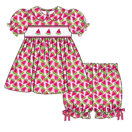 Watermelon Exclusive Smocked Dress Set