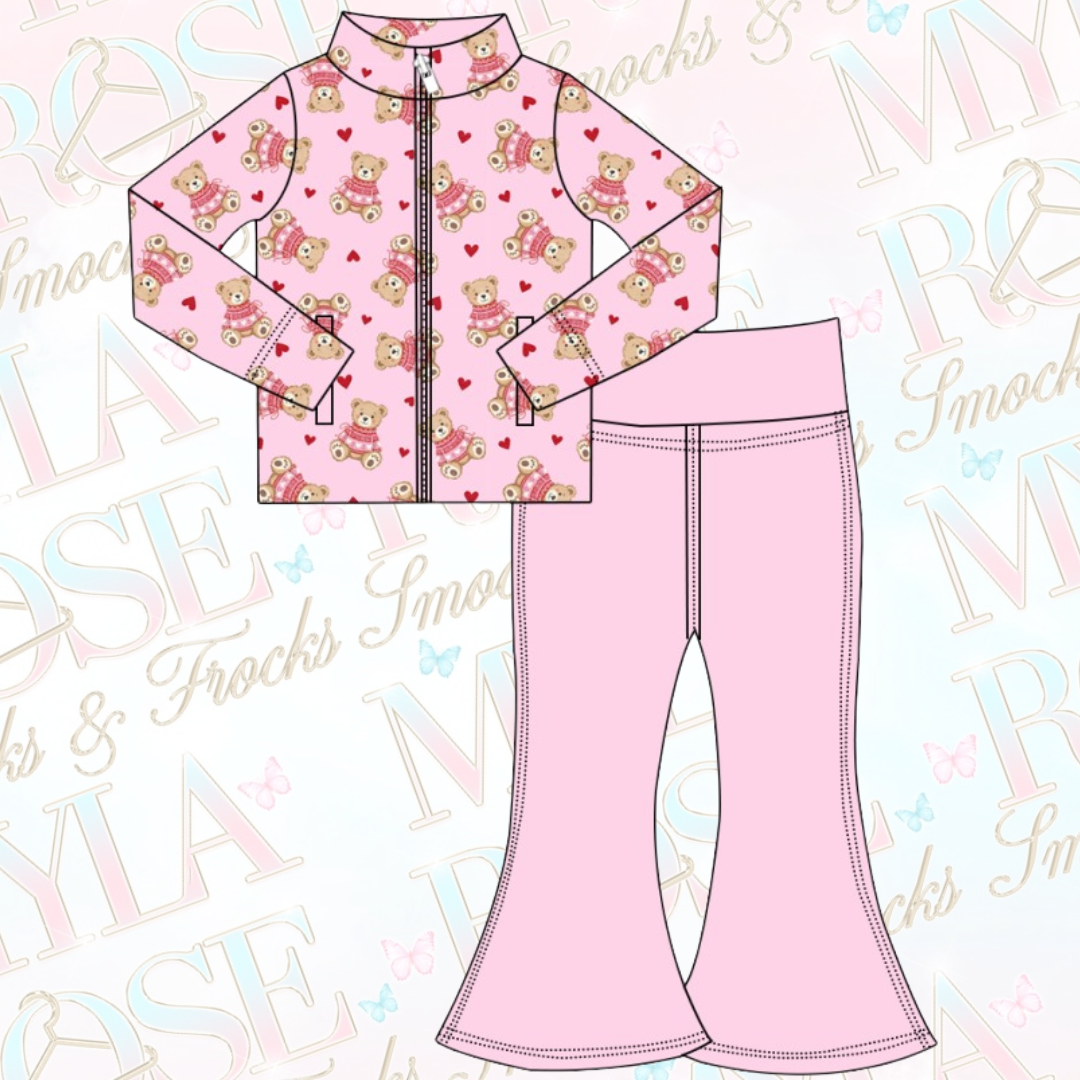 Pink Teddy Activewear Set (Pre Order)