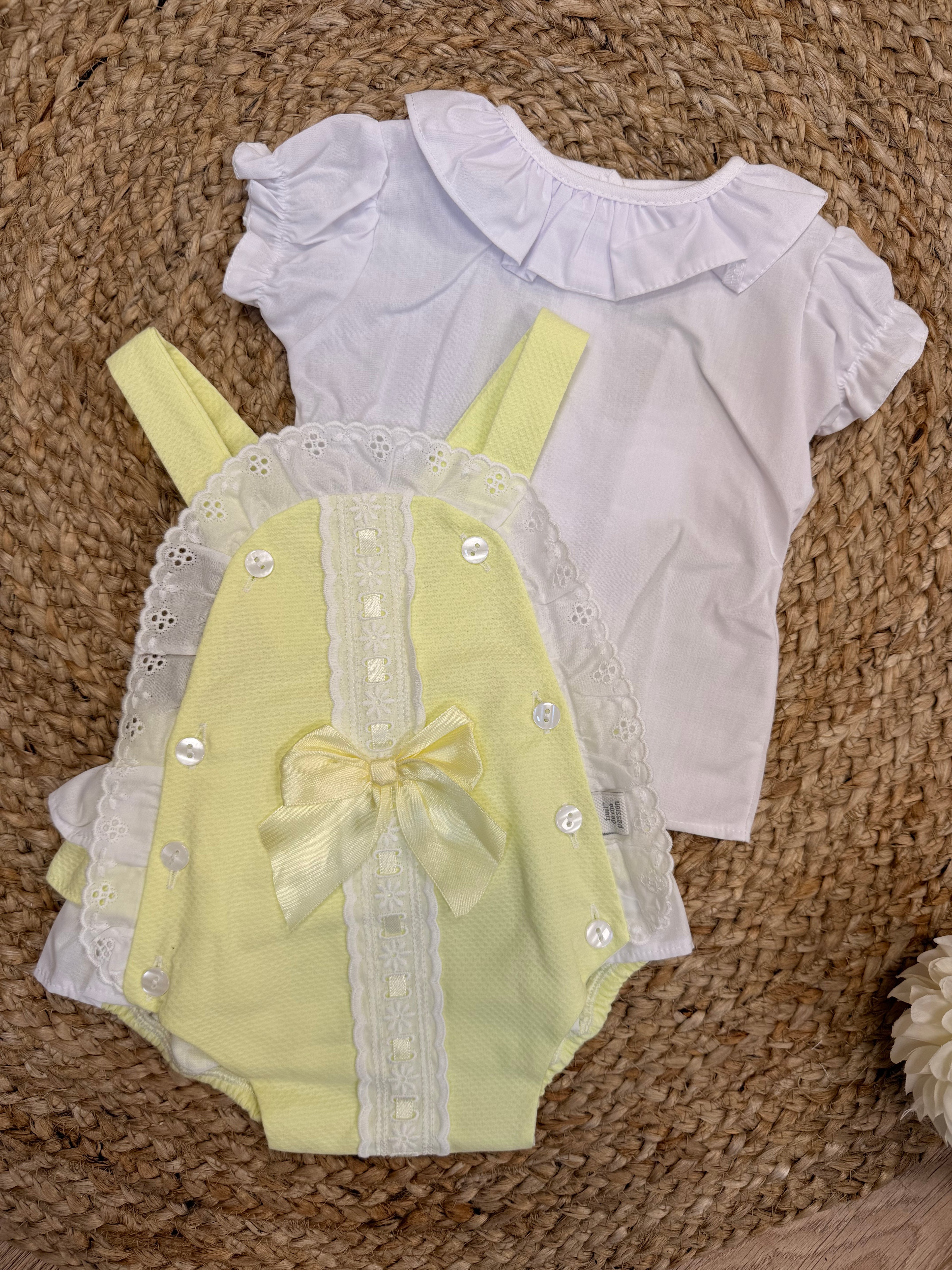 Lemon Romper & Shirt Set