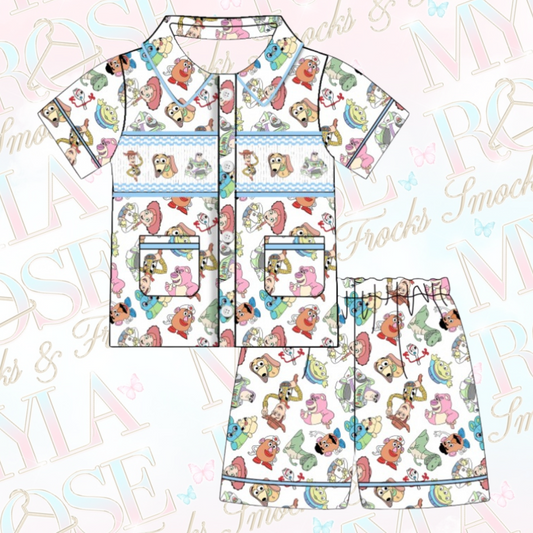 Toy Story Boys Exclusive Smocked Pyjamas (Pre Order 5-6 Weeks Delivery)