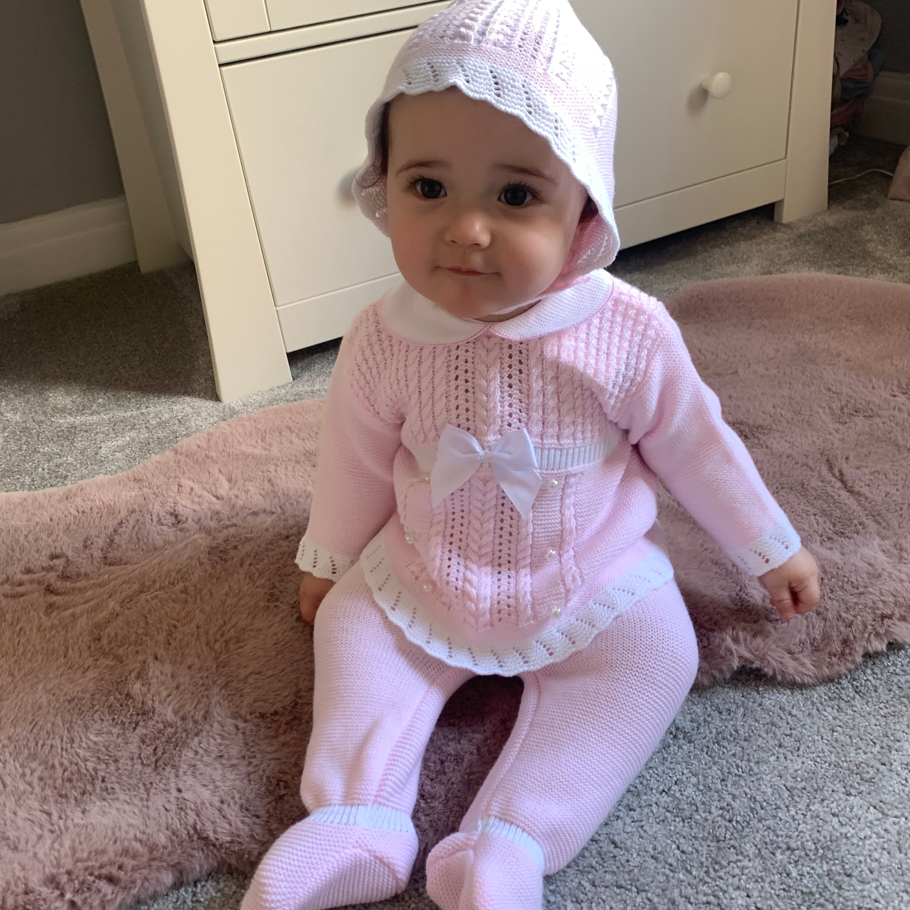 Pearl Knitted Three Piece