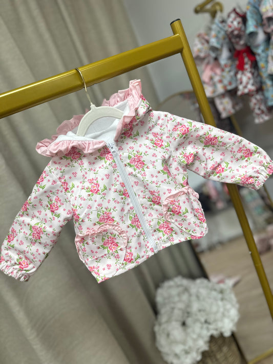 Arabella Pink Floral Waterproof Jacket