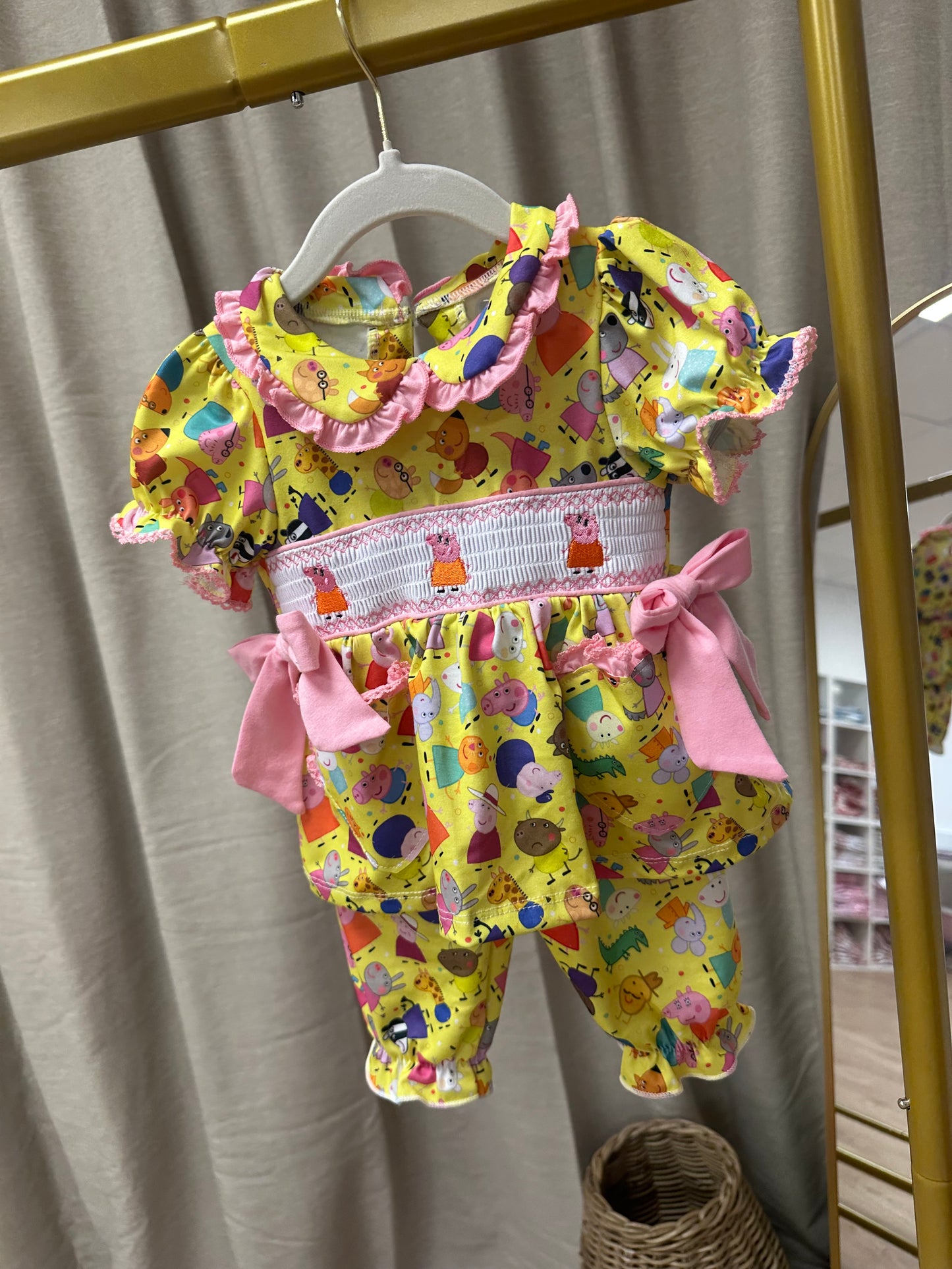 Peppa Pig Girls Exclusive Smocked Pyjamas