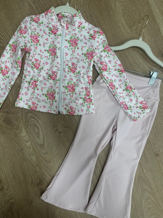 Arabella Pink Floral Activewear Set