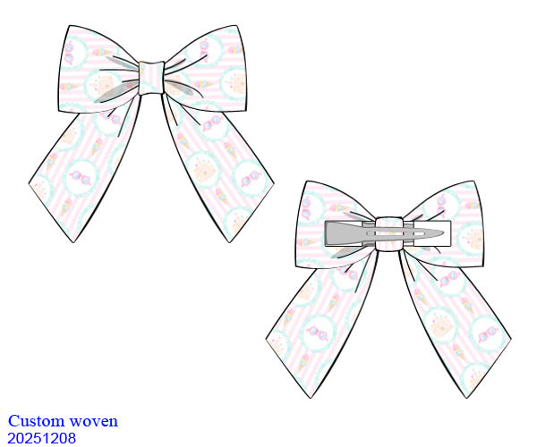 Summer Holidays Girls Large Hair Bow (Pre Order)