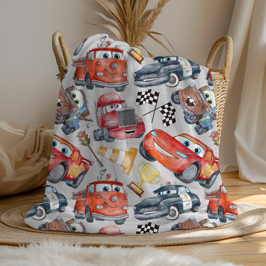 Large Soft Fleece Cars Blanket (Pre Order 2-3 Weeks Delivery)