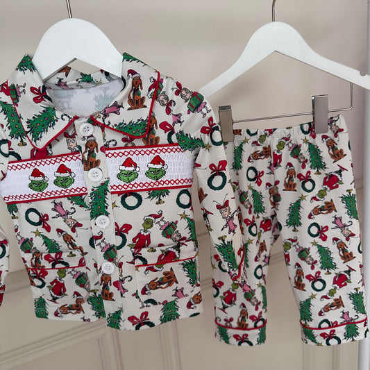 Mean One Boys Exclusive Smocked Pyjamas