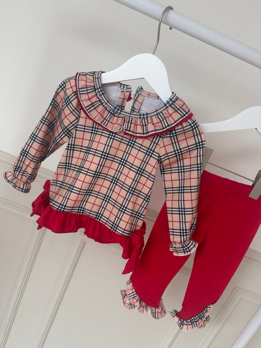 Burb Inspired Tartan Legging Set