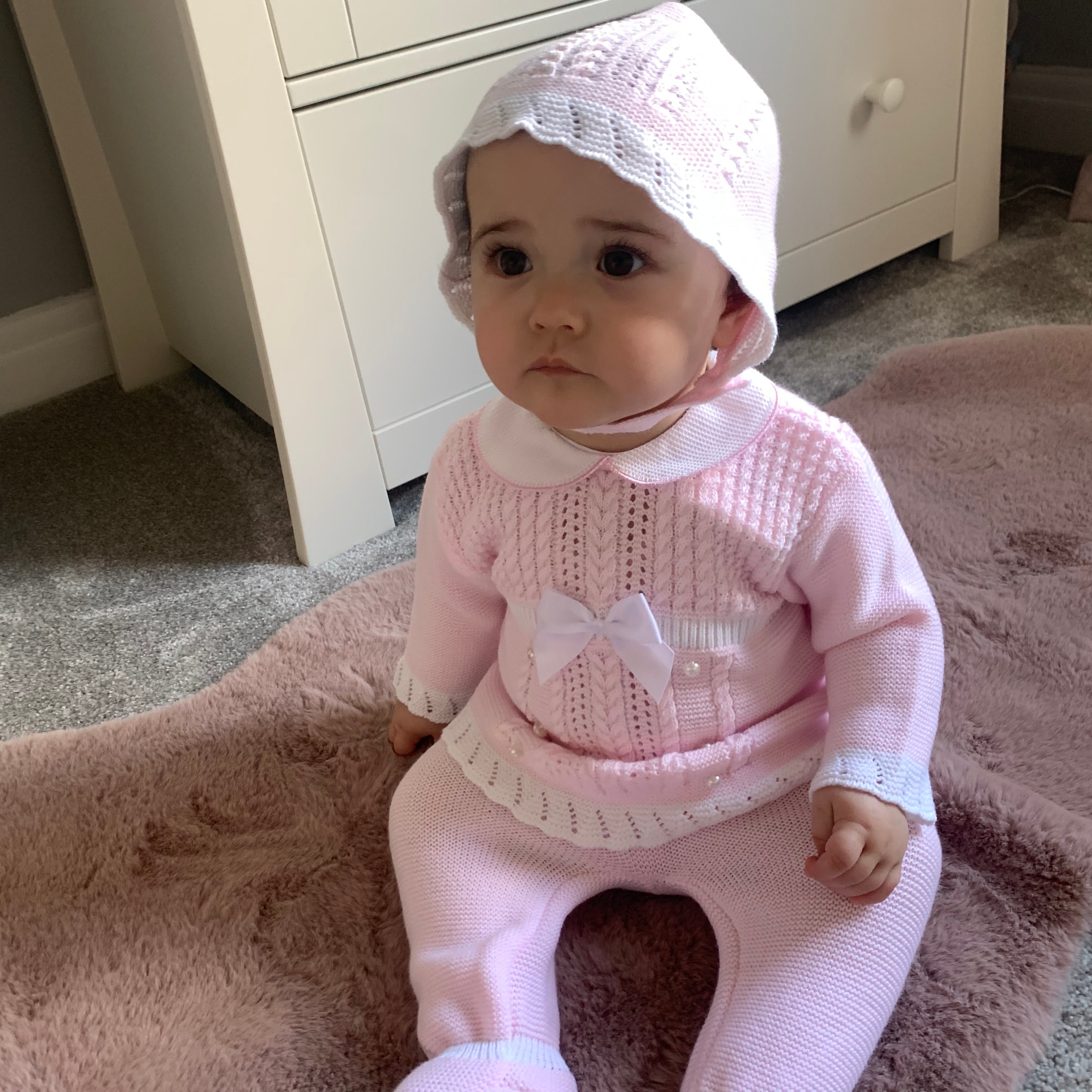 Pearl Knitted Three Piece