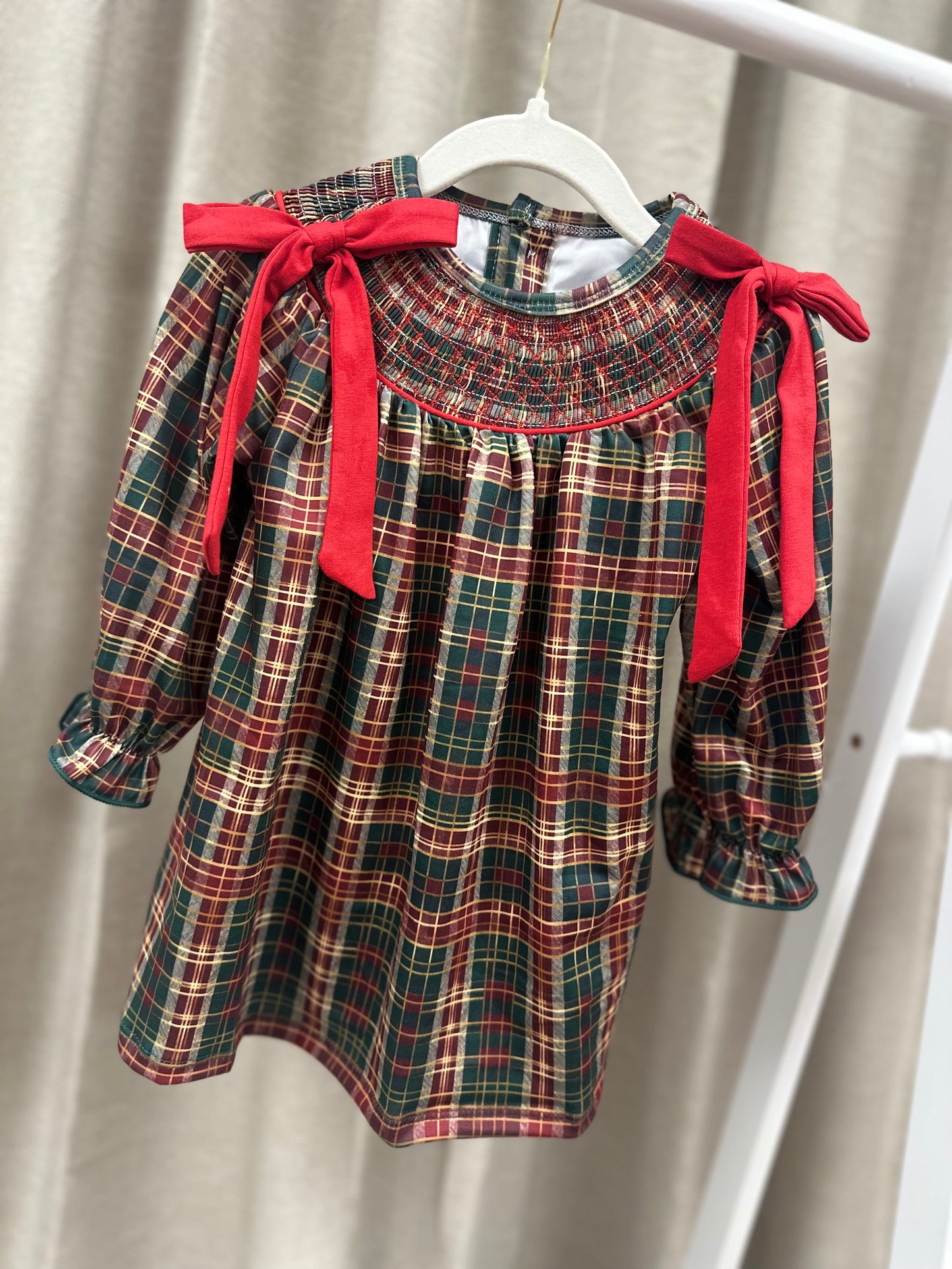 Traditional Red / Green Tartan Dress