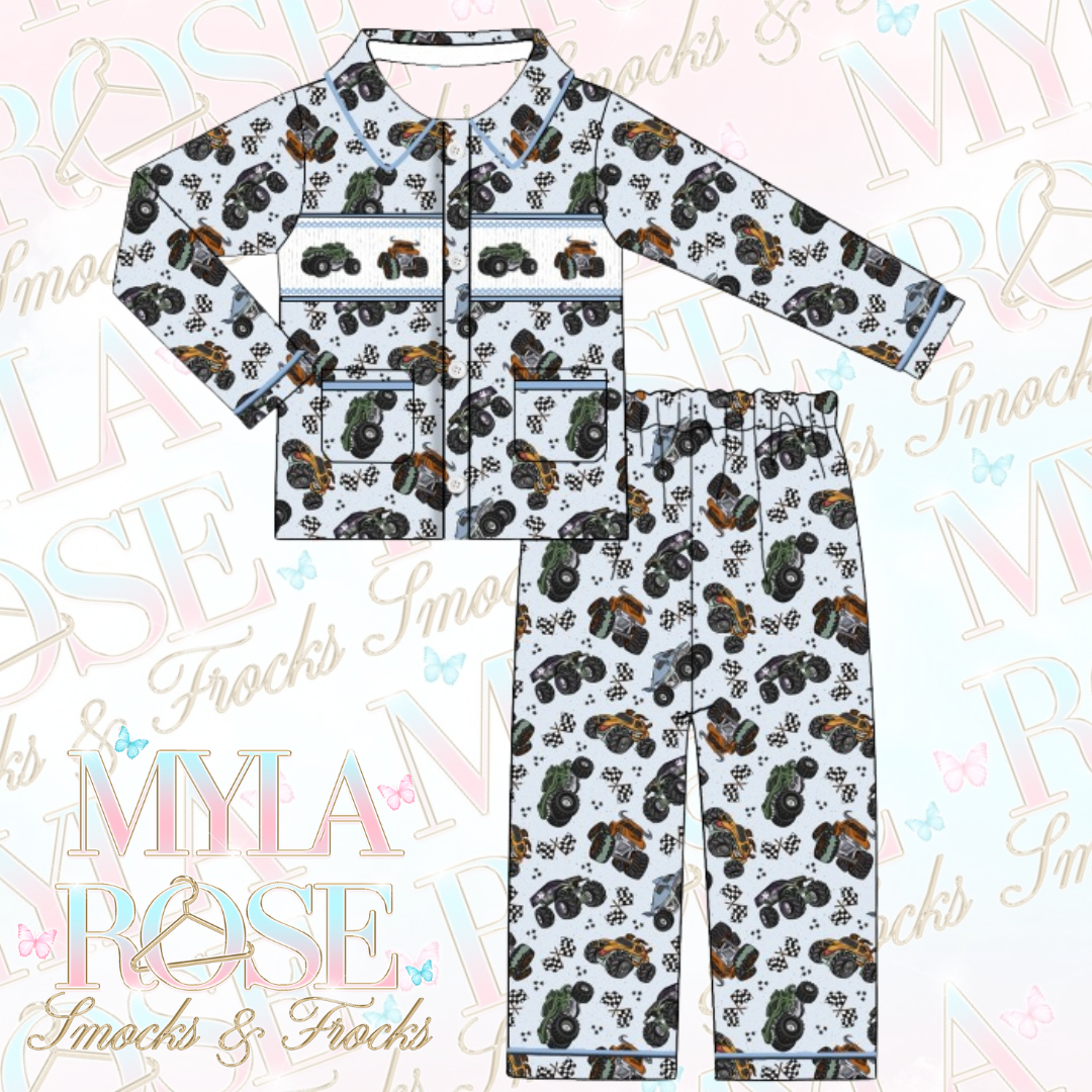 Monster Jam Exclusive Smocked Pyjamas (Pre Order 5-6 Weeks Delivery)
