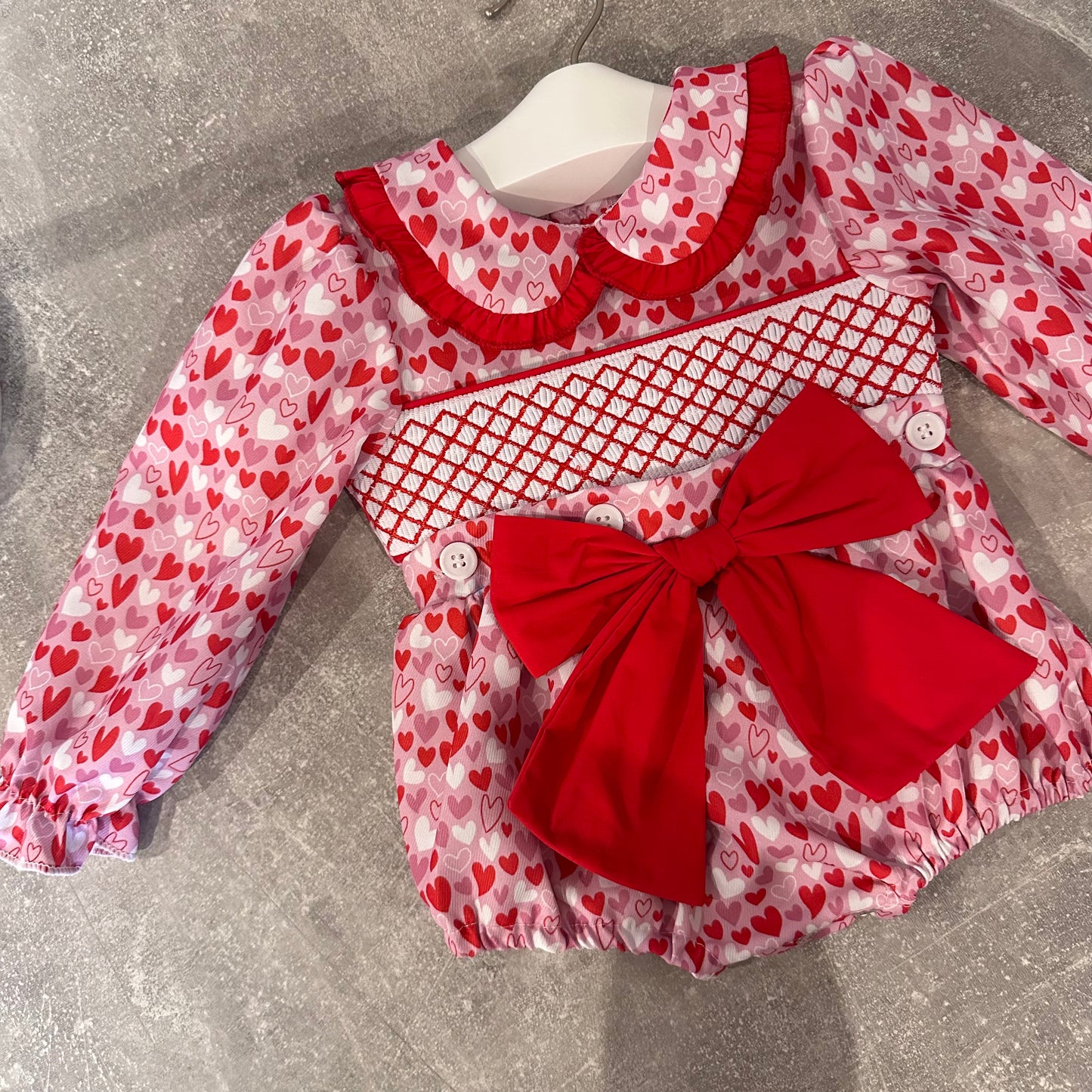 Heart Exclusive Smocked Romper