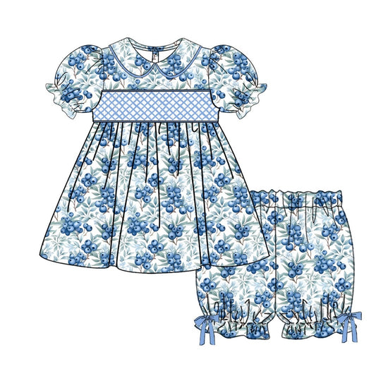 Blueberry Exclusive Smocked Dress Set