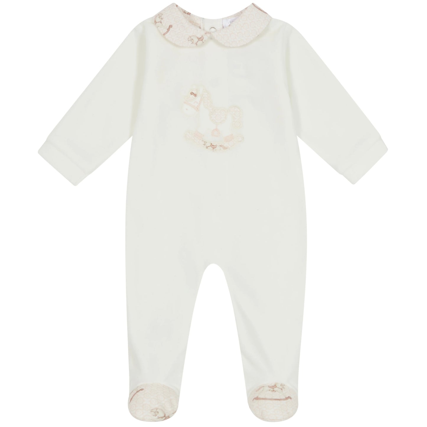 Baby Pink / White FLORENCE Baby Grow - 24102