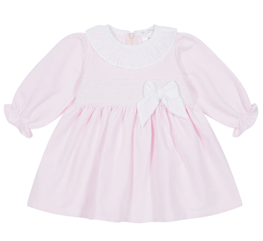 LUNA Pink Smocked Dress - 24404