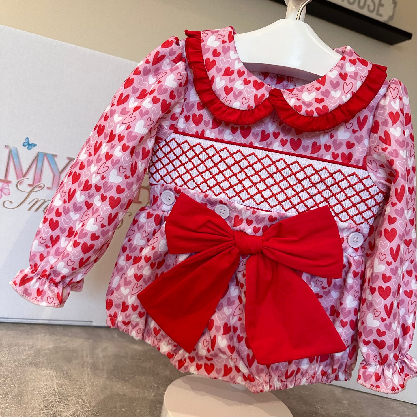 Heart Exclusive Smocked Romper