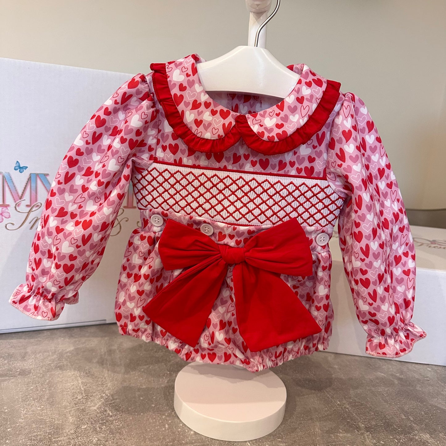 Heart Exclusive Smocked Romper