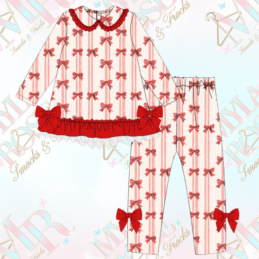 Exclusive Bow Legging Set (Pre Order 2-3 Weeks Delivery)