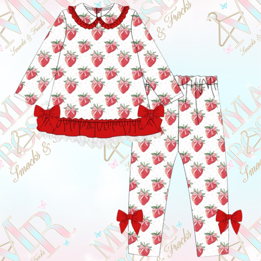 Exclusive Strawberry Season Legging Set (Pre Order 2-3 Weeks Delivery)