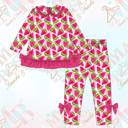 Exclusive Watermelon Legging Set (Pre Order 2-3 Weeks Delivery)