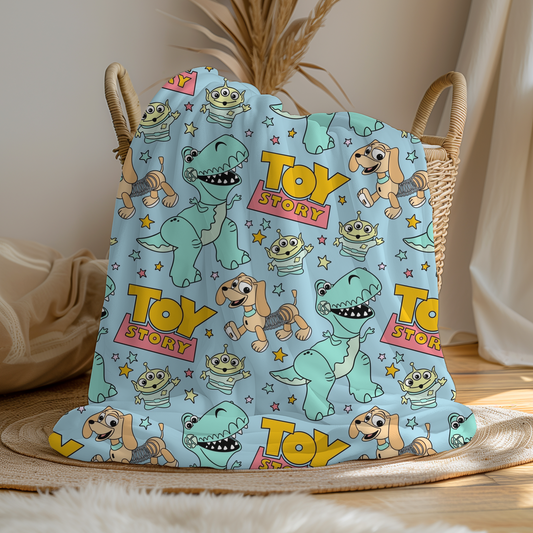 Large Soft Fleece Boy Toy Story Blanket (Pre Order 3-4 Weeks Delivery)