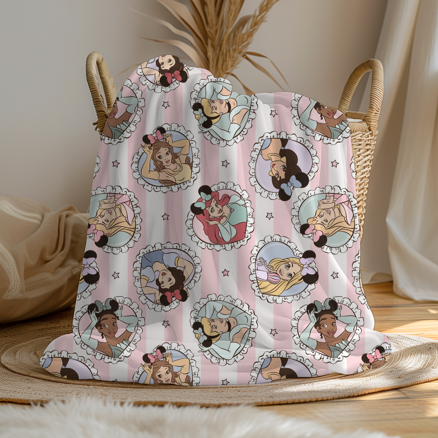 Disney Princess Girls Fleece Blanket (Pre Order)