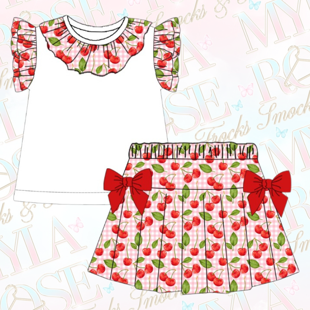 Oh So Cherry Exclusive Skirt & Blouse Set (Pre Order)