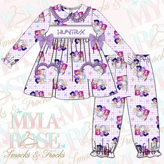 K-Pop Demon Hunters Exclusive Smocked Pyjamas (Pre Order 5-6 Weeks Delivery)