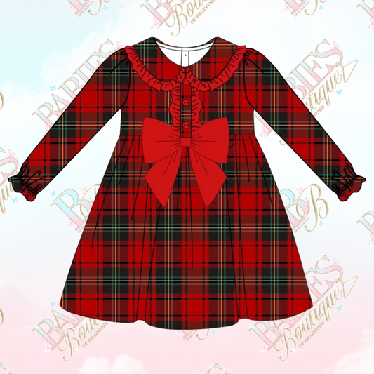 Ruby Red Tartan Exclusive Dress