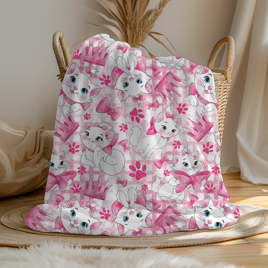 Large Soft Fleece Marie Blanket (Pre Order 2-3 Weeks Delivery)