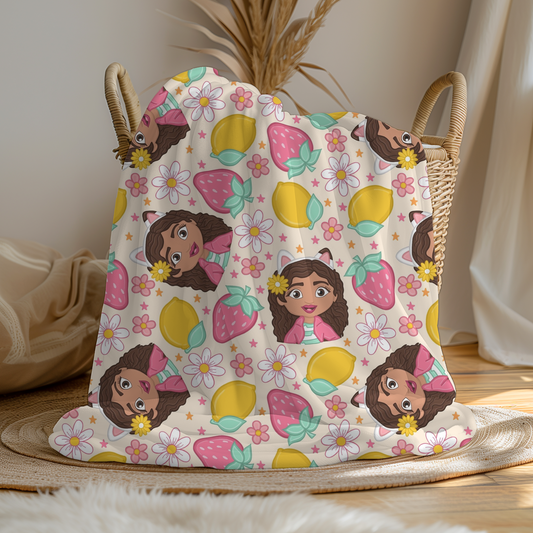 Large Soft Fleece Summer Gabby Blanket (Pre Order 2-3 Weeks Delivery)