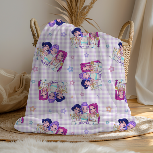 K-Pop Demon Hunters Blanket (Pre Order 2-3 Weeks Delivery)