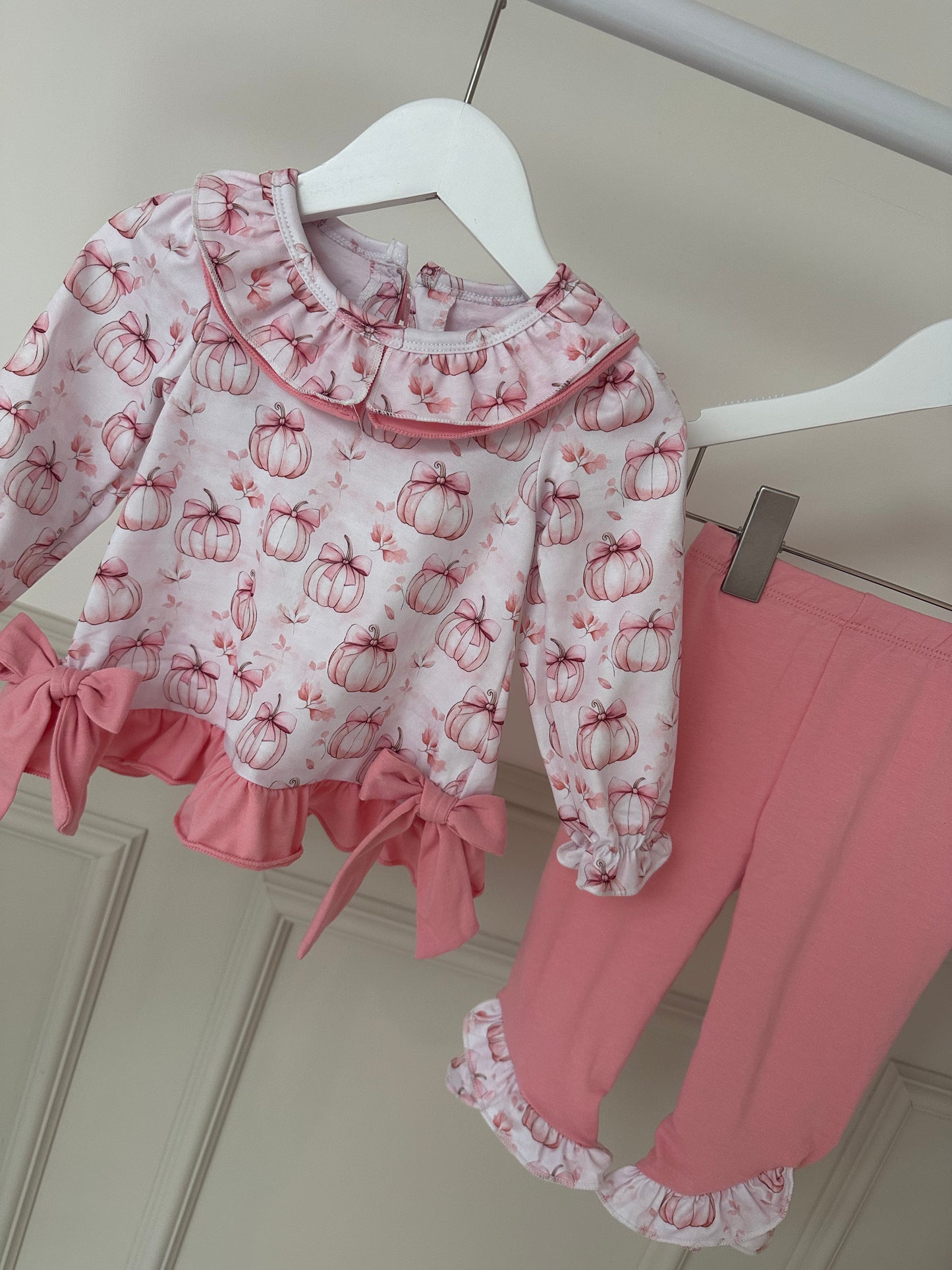 Pretty Pink Pumpkin Legging Set