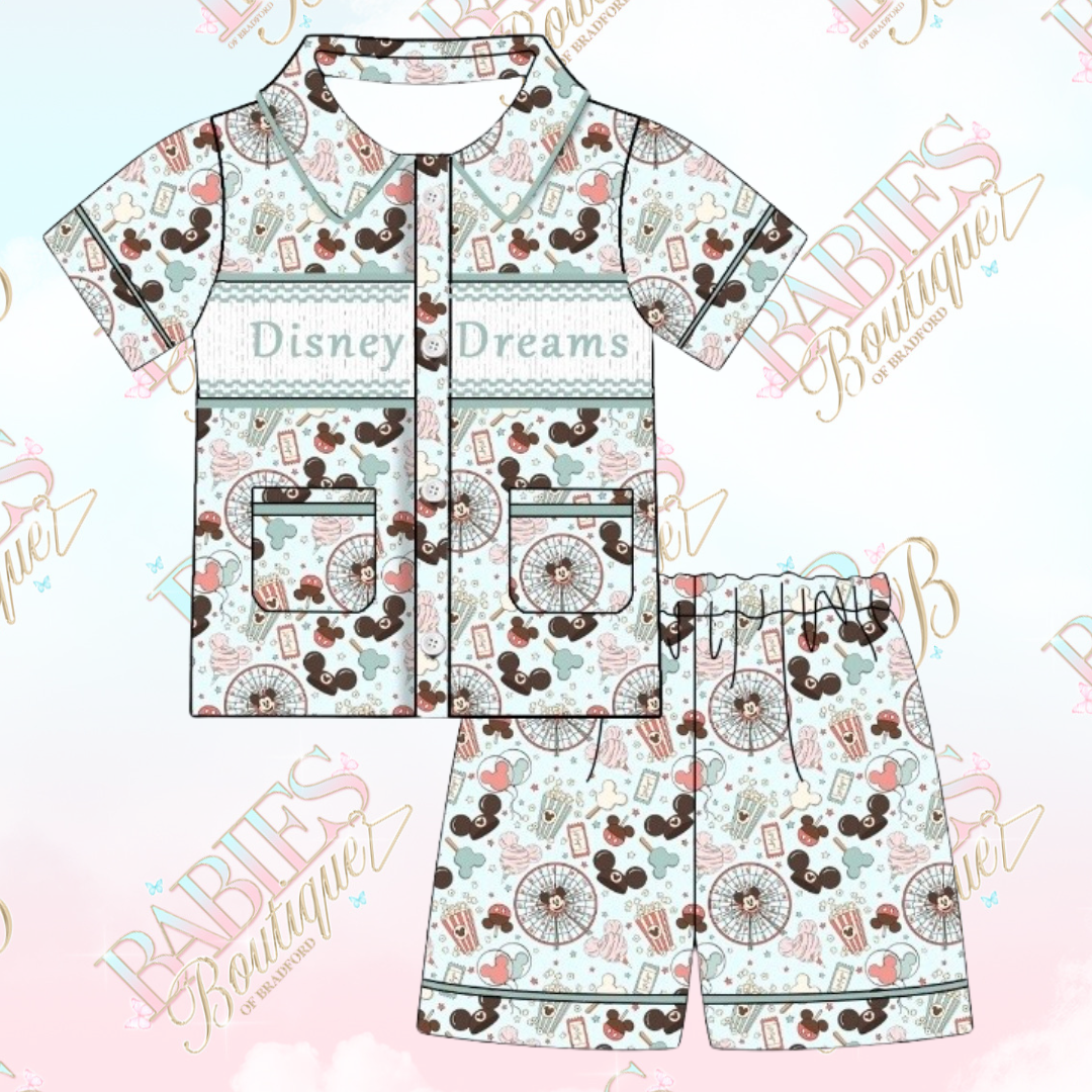 Disney Dreams Smocked Pyjama Set Boys