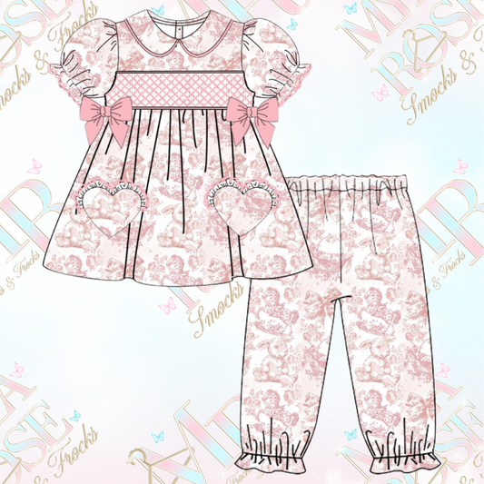 Nursery D I O R Inspired Smocked Pyjama Set