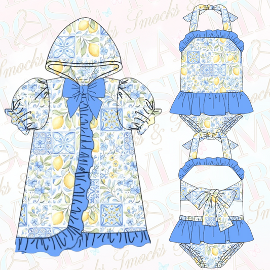 La Dolce Girls Swimming Costume & Towel Set